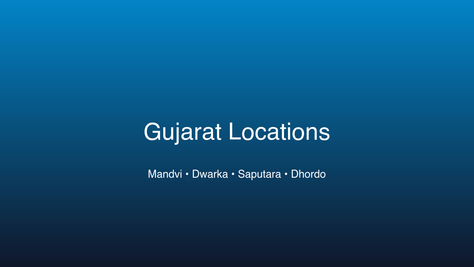 Gujarat Map showing our locations
